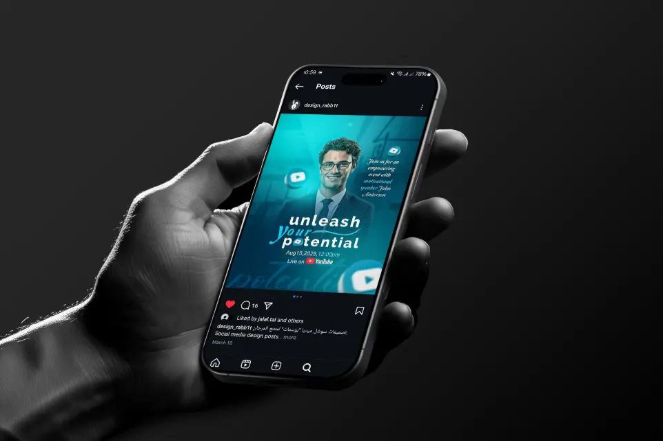 social media mockups by rabbit